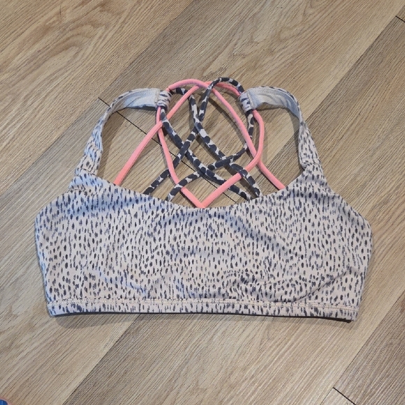 lululemon athletica Other - lululemon athletica Gray and Pink Sports Bra